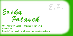 erika polasek business card